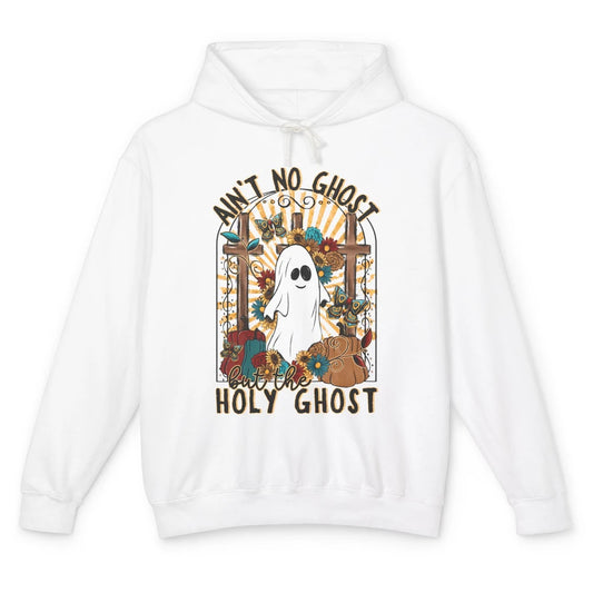 Ain't No Ghost But The Holy Ghost Spooky Christian Halloween Unisex Lightweight Hoodie