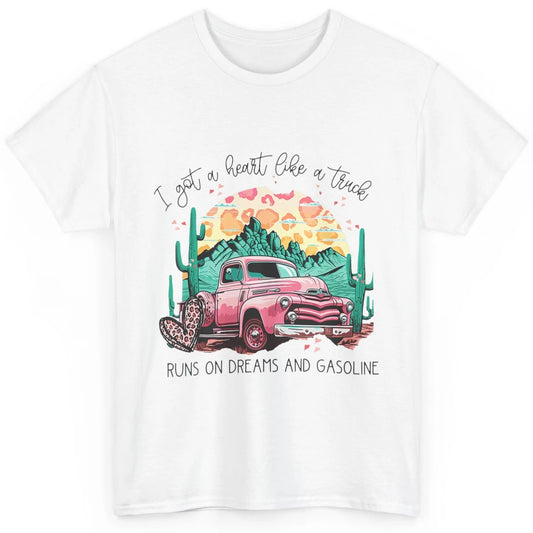 Western Sunset Cowgirl I Got Heart Like Truck Rodeo Cactus Classic Unisex T-Shirt