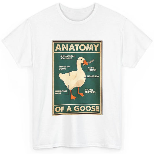 Funny Anatomy Of Goose With Knife Sarcastic Nurse Life Duck Classic Unisex T-Shirt