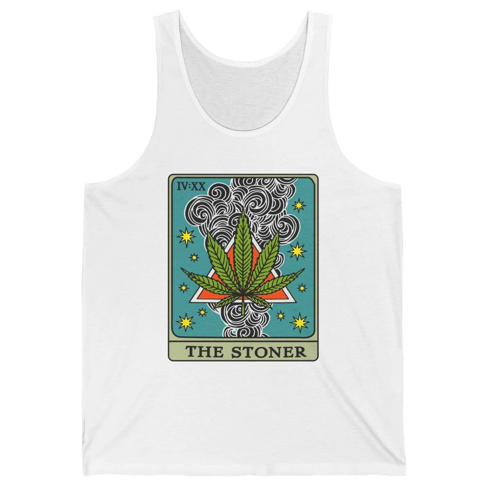 Vintage Weed The Stoner Tarot Card Weed Cannabis Marijuana Unisex Jersey Tank