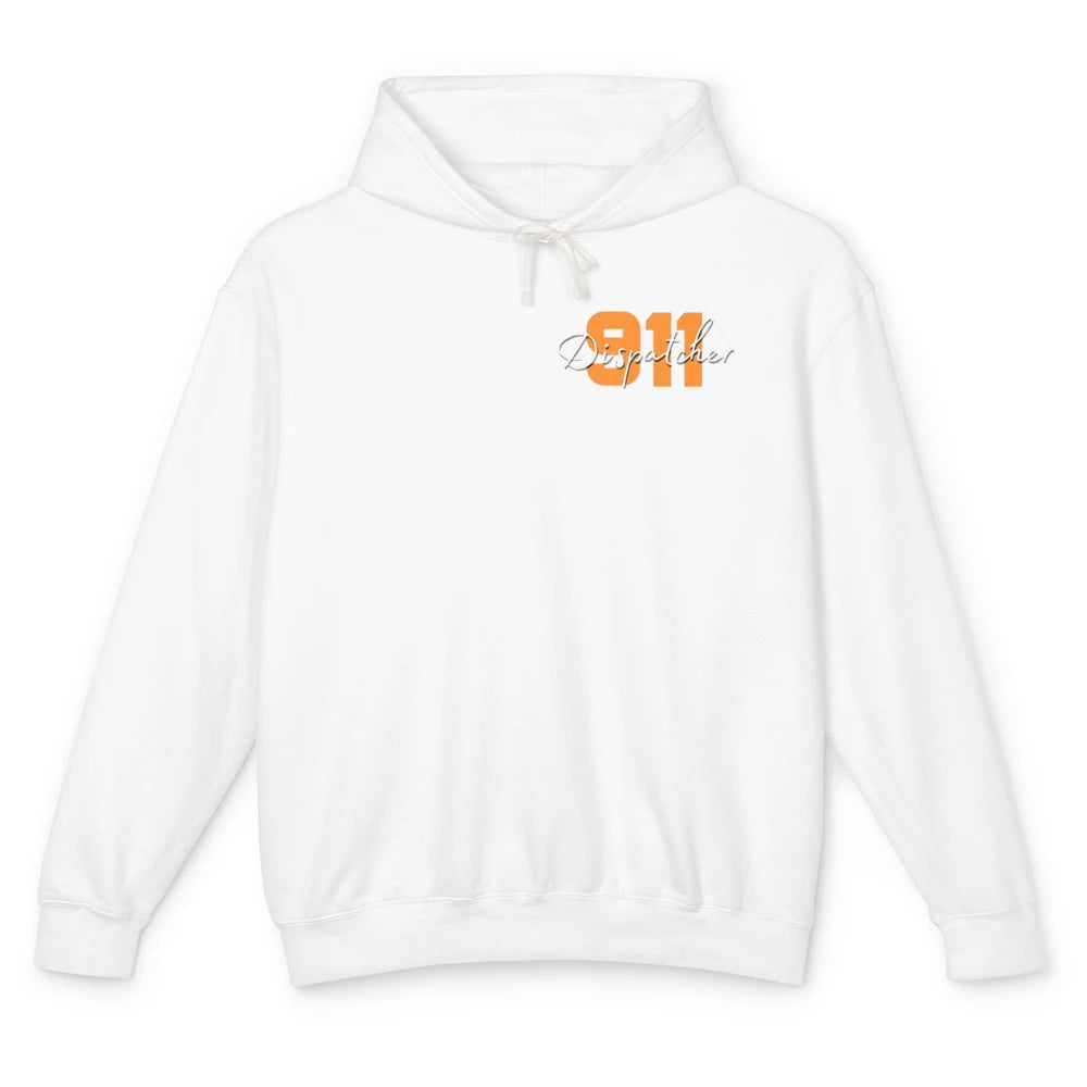 Dispatcher 911 Life Pocket Minimalist Men Women Fathers Day Unisex Lightweight Hoodie