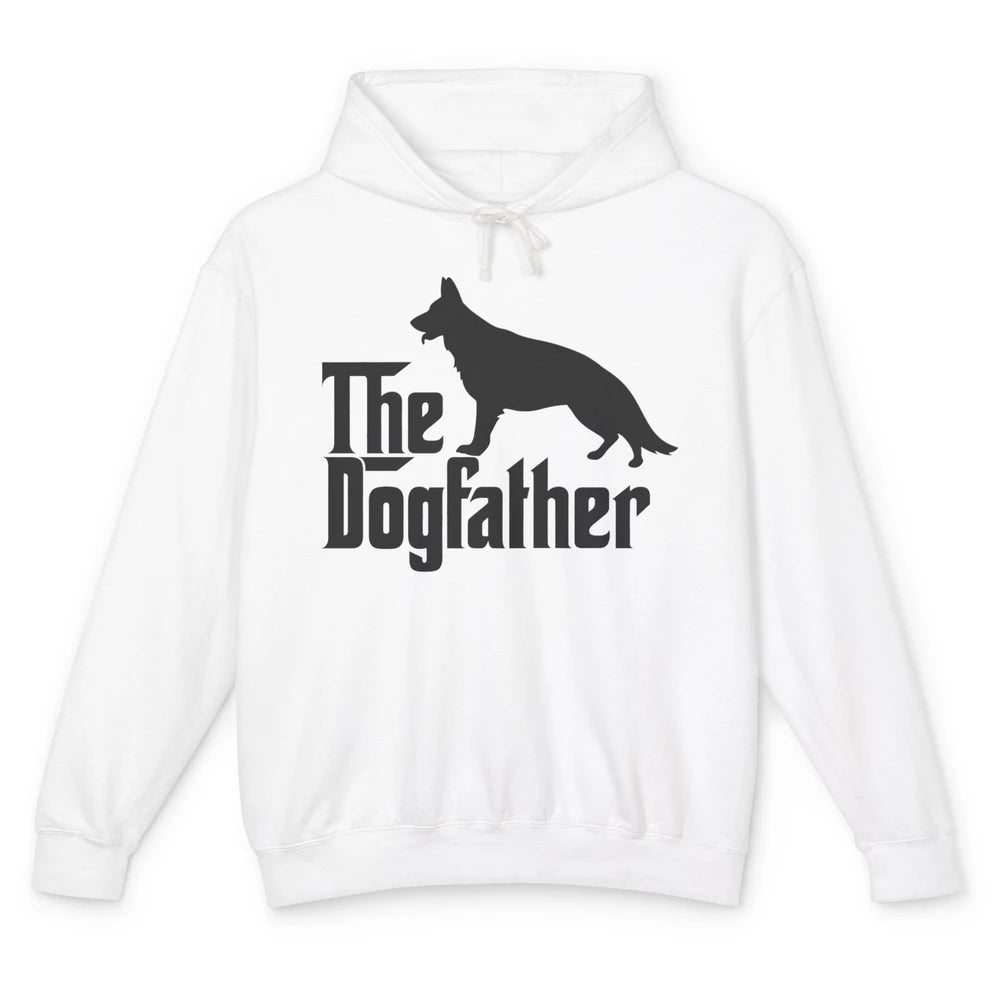 The Dogfather German Shepherd Funny Dog Dad Father Day Unisex Lightweight Hoodie