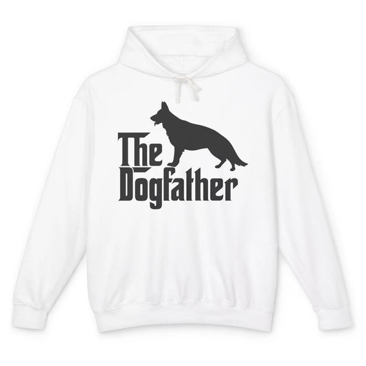 The Dogfather German Shepherd Funny Dog Dad Father Day Unisex Lightweight Hoodie