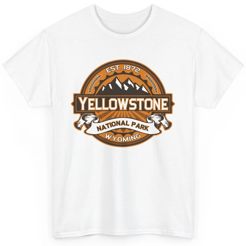 Yellowstone National Park Wyoming Golden Mountains Vintage Classic Unisex T-Shirt