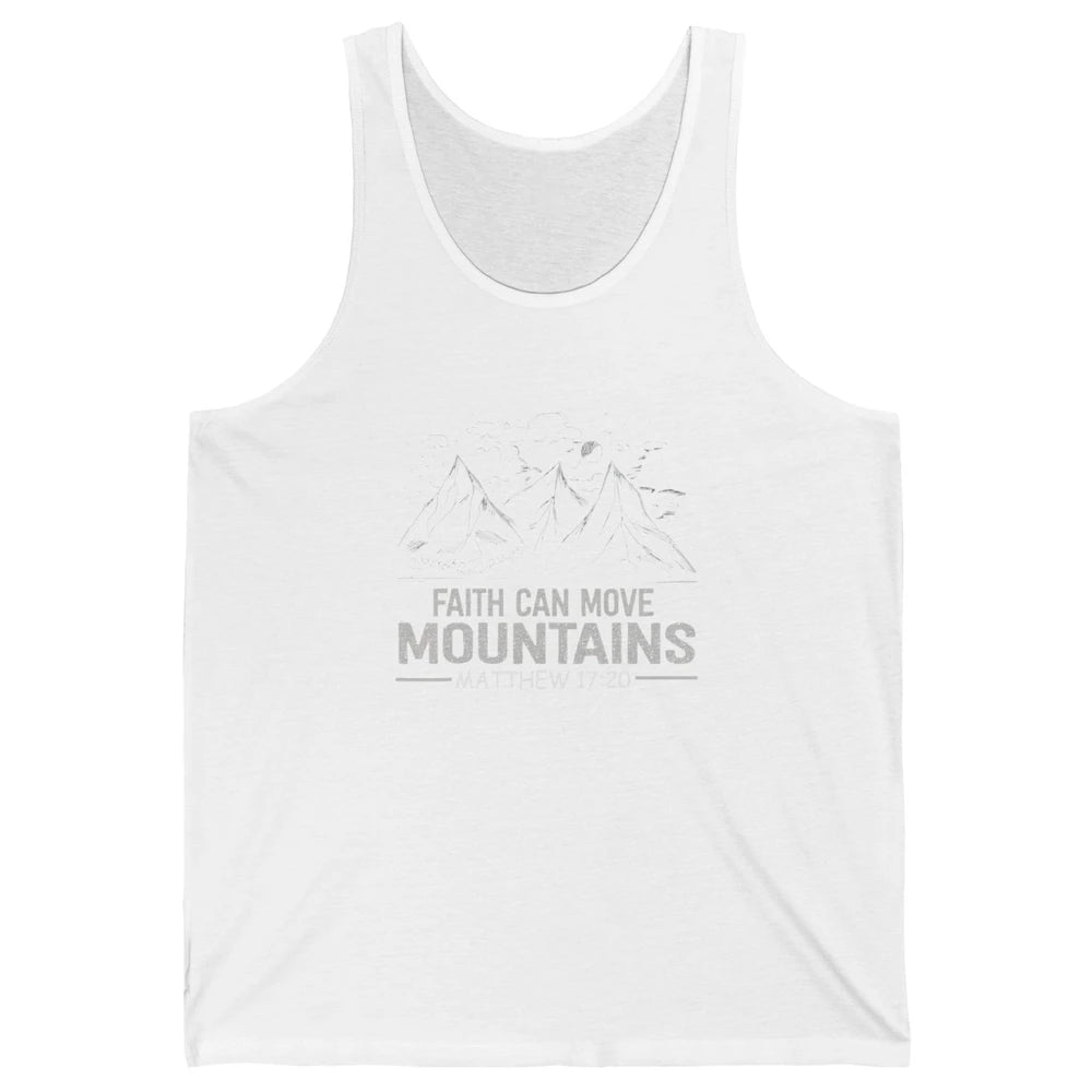 Vintage Faith Move Mountains Bible Verse Jesus Christian God Unisex Jersey Tank