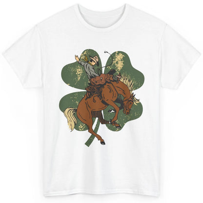 Cowboy Bronc Horsing Shamrocks St. Patricks Day Western Classic Unisex T-Shirt