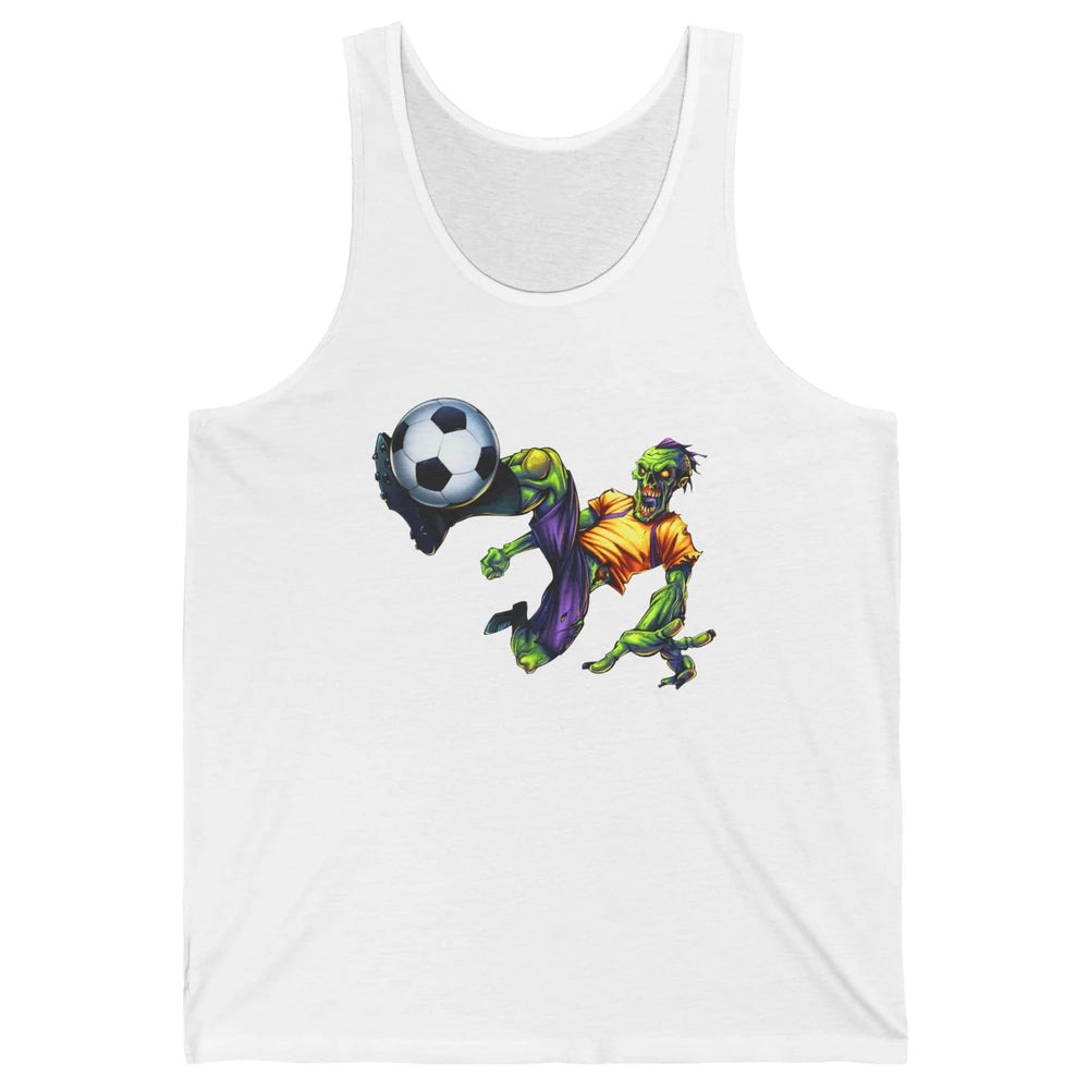 Zombie Soccer Striker Halloween Soccer Player Costume Gift Unisex Jersey Tank