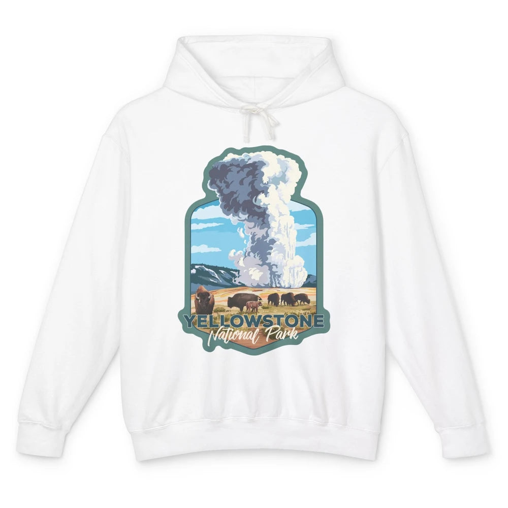 Yellowstone National Park Wyoming Old Faithful Nature Lovers Unisex Lightweight Hoodie