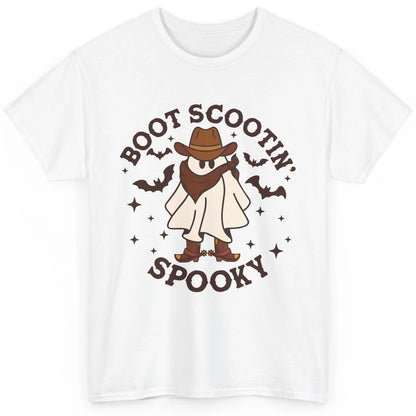 Cowboy Ghost Cowhide Boot Scooting Spooky Western Halloween Classic Unisex T-Shirt