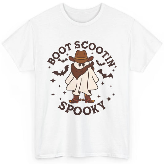 Cowboy Ghost Cowhide Boot Scooting Spooky Western Halloween Classic Unisex T-Shirt