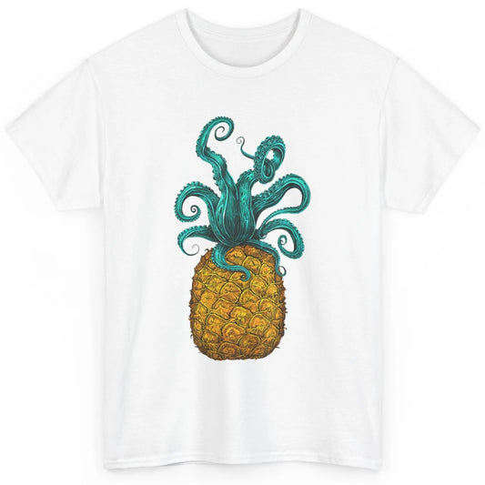 Cute Hawaiian Octopus Pineapple Aloha Beach Hawaii Island Classic Unisex T-Shirt