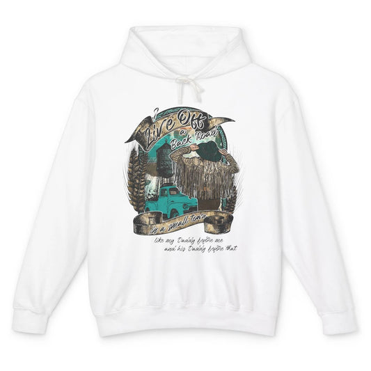 Retro Country Girl Truck Live Off A Back Road Western Town Unisex Lightweight Hoodie