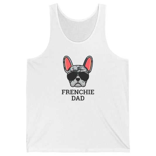 Blue Merle French Dad Frenchie Bulldog Cool Pet Owner Father Unisex Jersey Tank