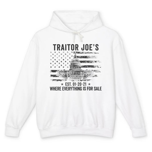 Funny Traitor Joe Everything Is For Sale Anti Joe Democrats Unisex Lightweight Hoodie