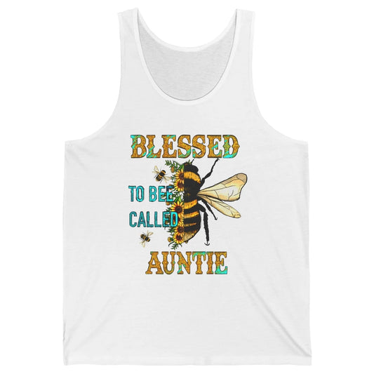 Blessed To Bee Called Auntie Pregnancy Nephew Niece Gift Unisex Jersey Tank