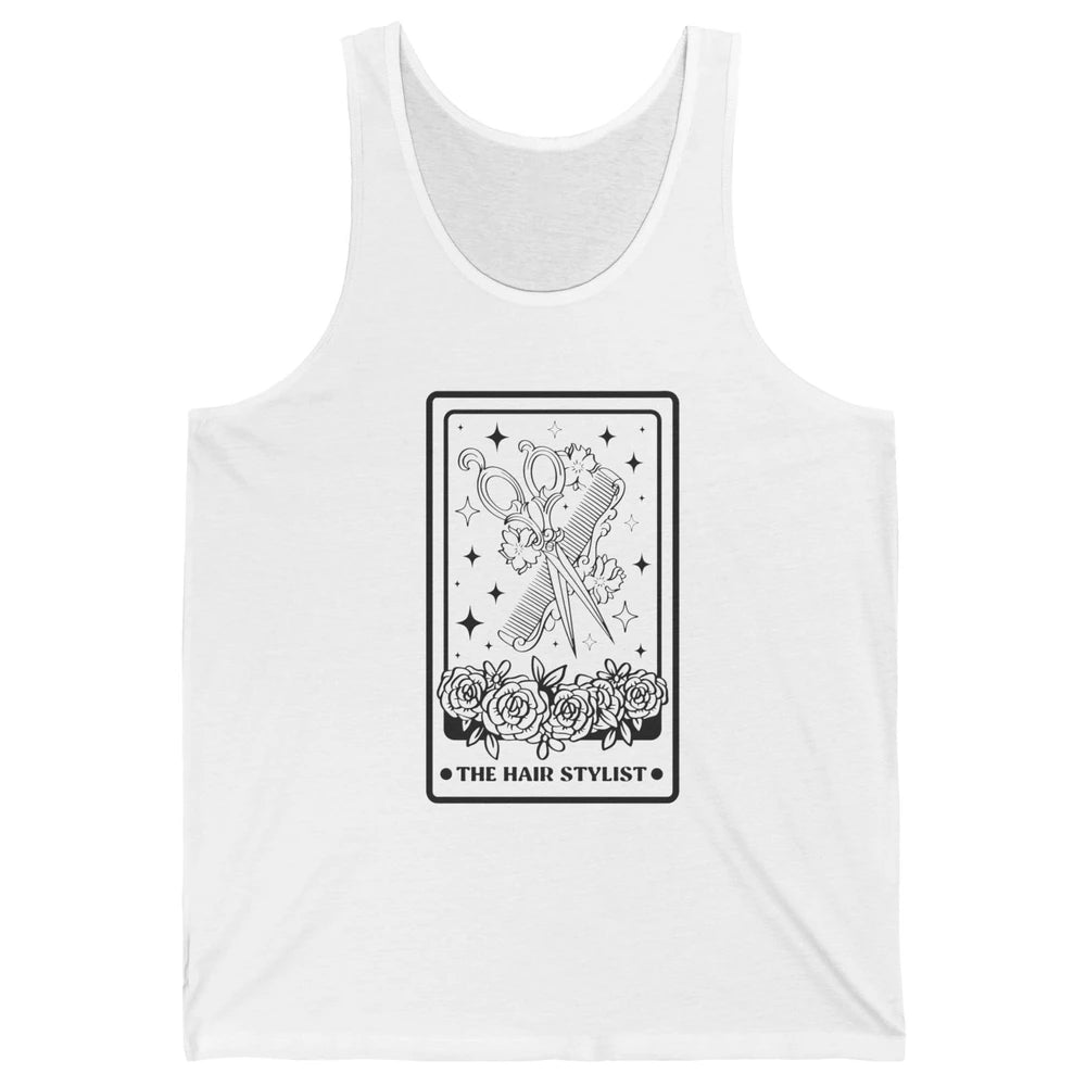 The Hairstylist Tarot Card Barber Hairdresser Beautician Unisex Jersey Tank