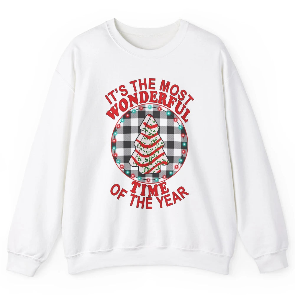 Funny Christmas Tree Cakes Most Wonderful Time Bakers Baking Unisex Crewneck Sweatshirt