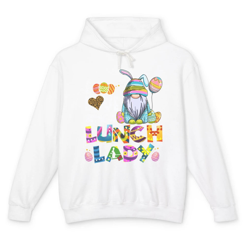 Gnome Easter Day Lunch Lady Squad Cafeteria School Squad Egg Unisex Lightweight Hoodie