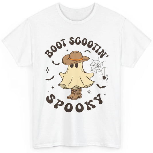 Cowboy Ghost Cowhide Boot Scooting Spooky Western Halloween Classic Unisex T-Shirt