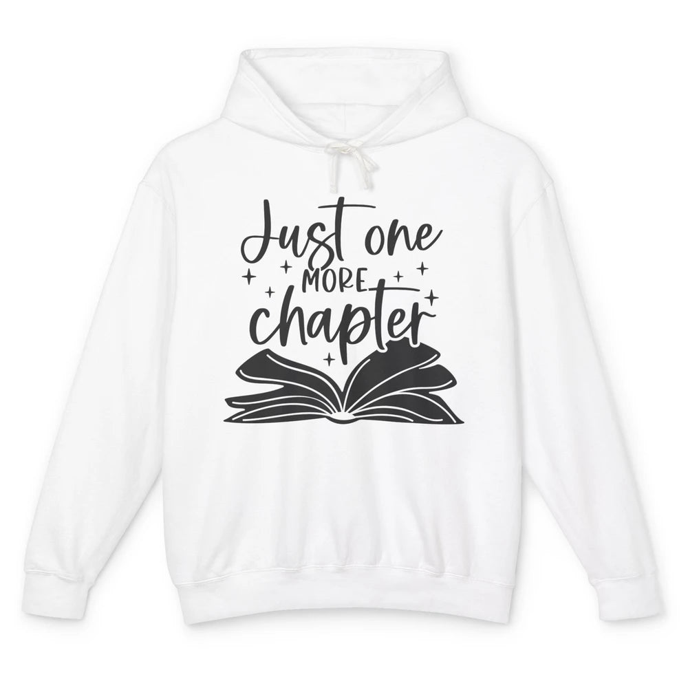 Funny Book Lovers Just One More Chapter Librarian Reading Unisex Lightweight Hoodie