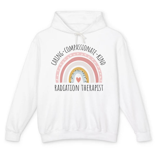 Radiation Therapist Pastel Rainbow Radiation Therapy Gift Unisex Lightweight Hoodie