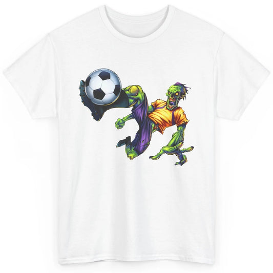 Zombie Soccer Striker Halloween Soccer Player Costume Gift Classic Unisex T-Shirt