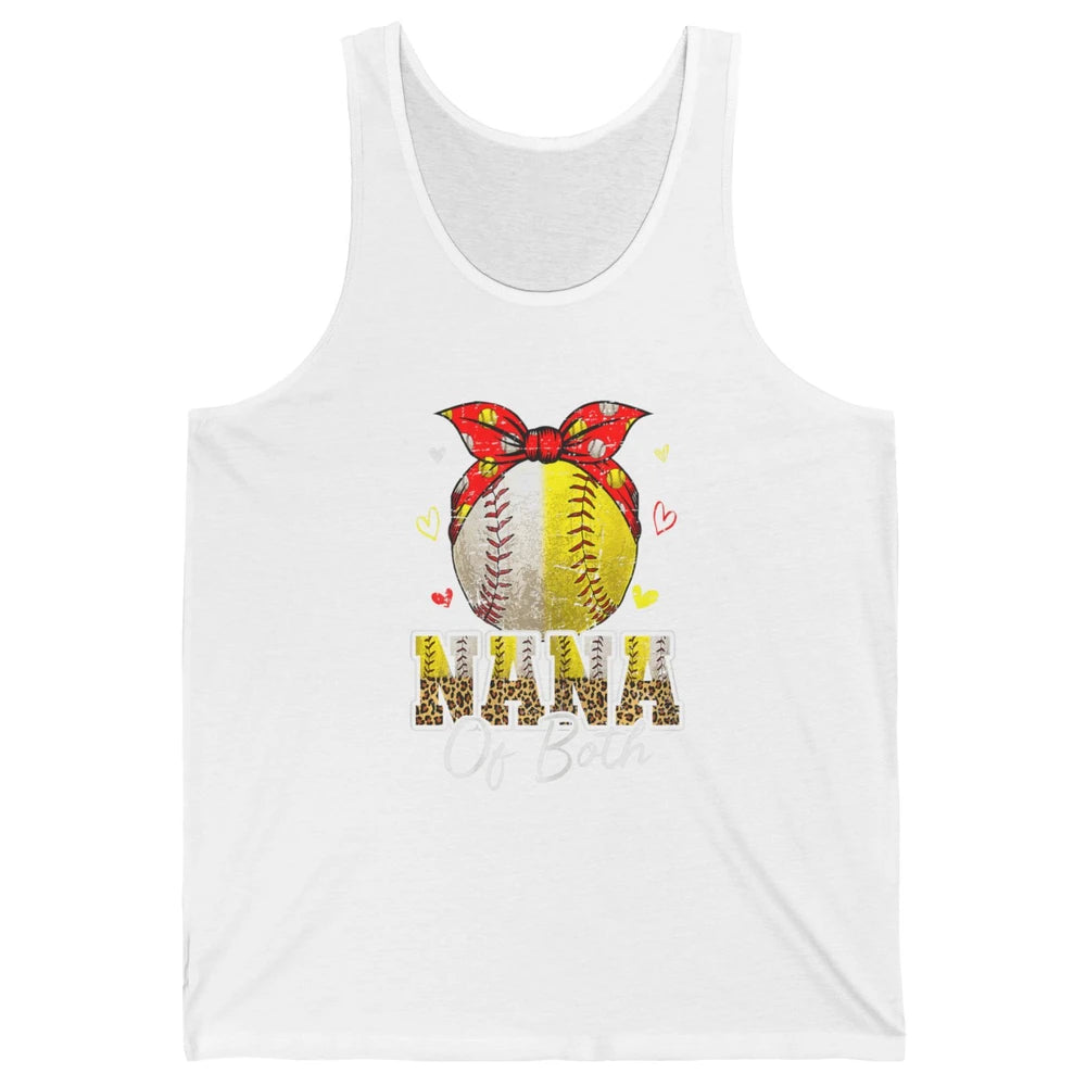 Women Baseball Softball Nana Of Both Mothers Day Sports Game Unisex Jersey Tank