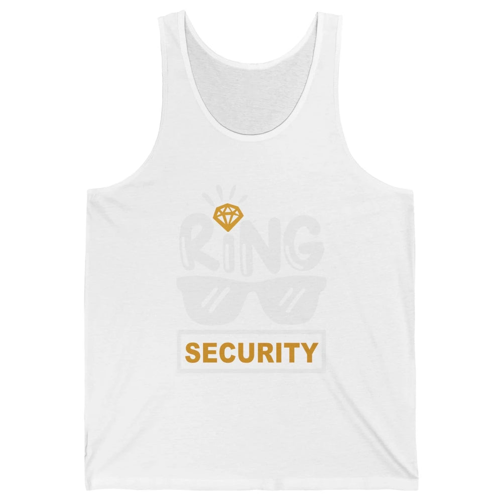 Wedding Ring Security Boy Girl Ring Bearer Wedding Party Unisex Jersey Tank