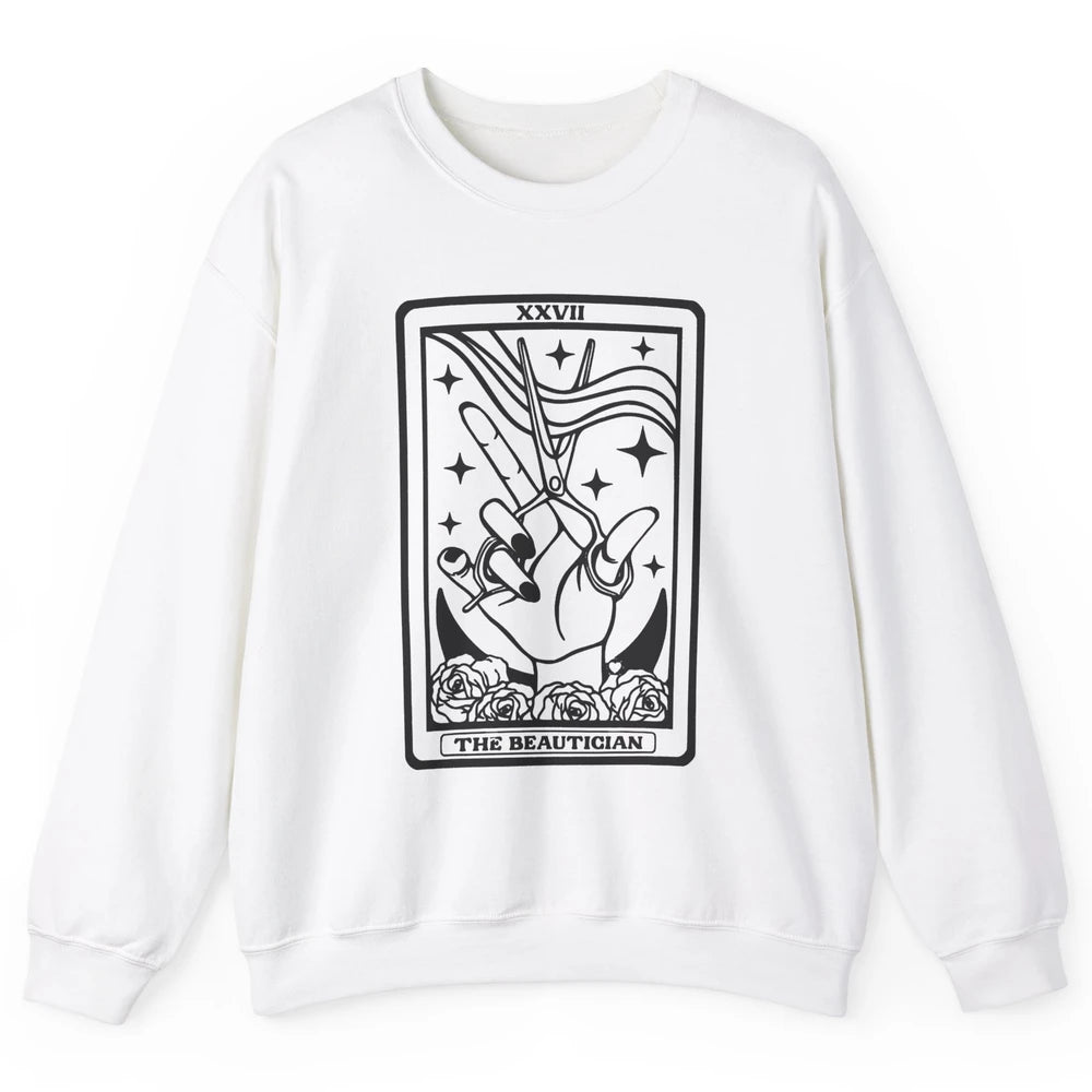 The Hairstylist Tarot Card Hair Dryer Beautician Cosmetology Unisex Crewneck Sweatshirt