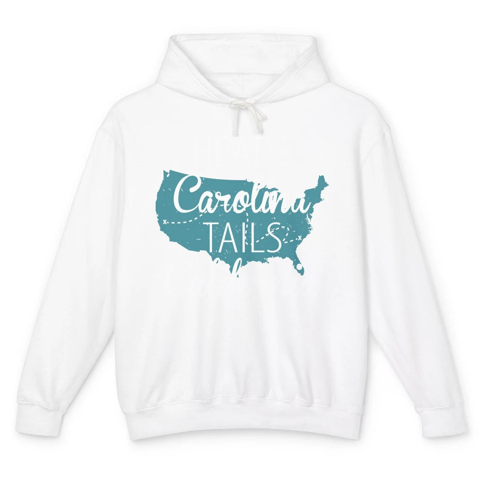 Heads Carolina Tail California Western Country Summer Beach Unisex Lightweight Hoodie