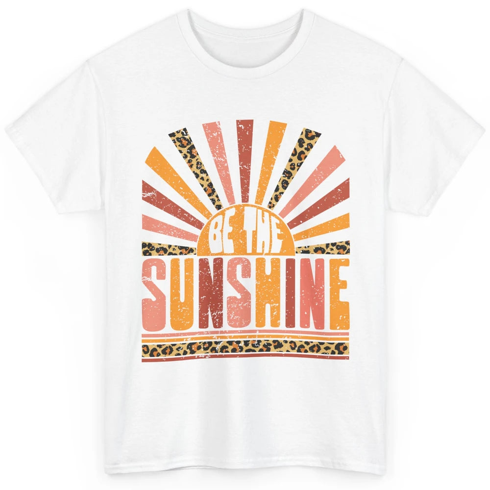 Be The Sunshine Retro Leopard Sun Vintage Summer Vacation Classic Unisex T-Shirt