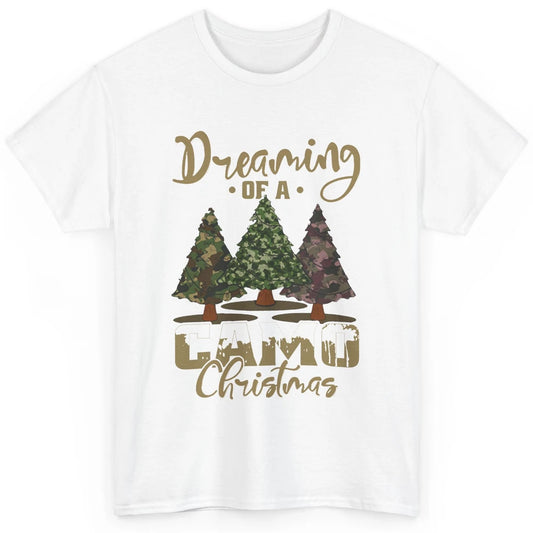 Christmas Tree Dreaming Of A Camo Christmas Veteran Gift Classic Unisex T-Shirt