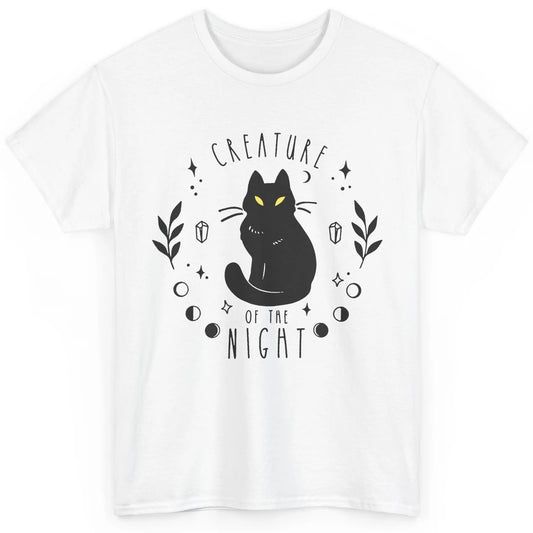 Black Cat Witch Creature Of The Night Halloween Cat Costume Classic Unisex T-Shirt