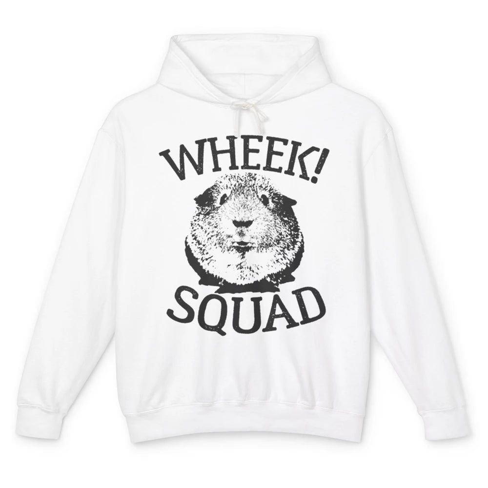 Guinea Pig Wheek Squad Funny Pet Fur Animal Hamster Owner Unisex Lightweight Hoodie