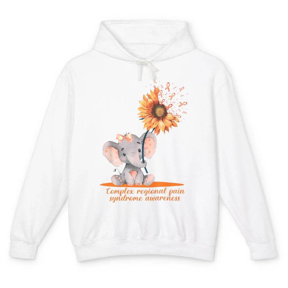 Complex Regional Pain Syndrome Sunflower Baby Elephant CRPS Unisex Lightweight Hoodie