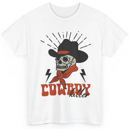 Cowboy Killer Skull Western Texas Skeleton Vintage Retro Classic Unisex T-Shirt