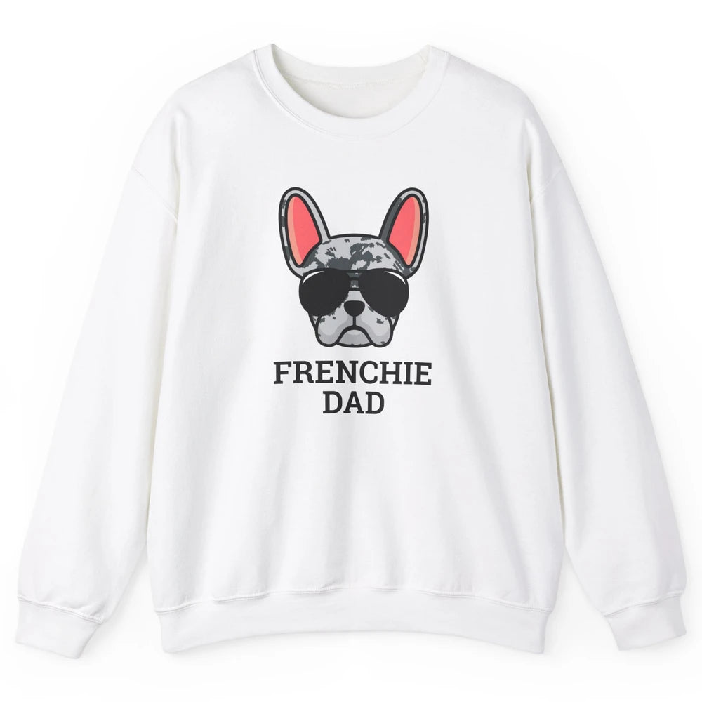 Blue Merle French Dad Frenchie Bulldog Cool Pet Owner Father Unisex Crewneck Sweatshirt