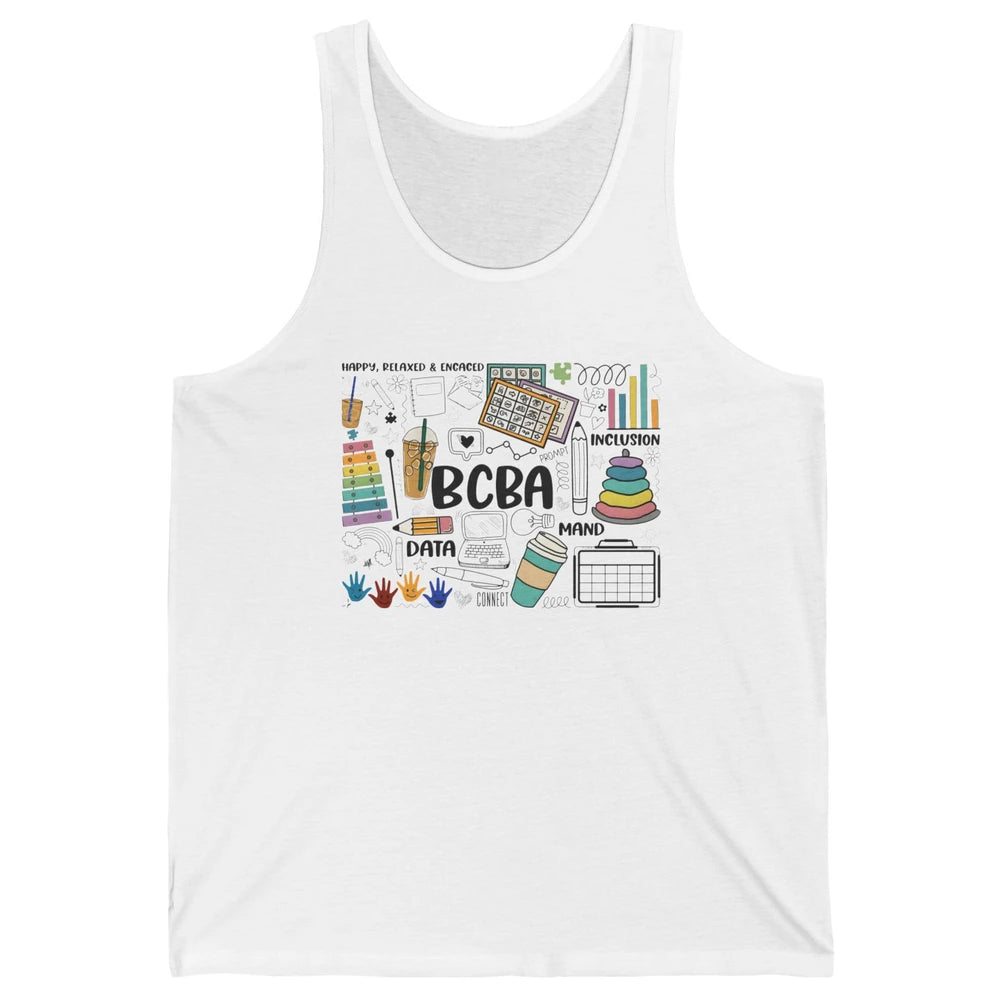 BCBA Behavior Analyst Special Education Teacher Therapist Unisex Jersey Tank