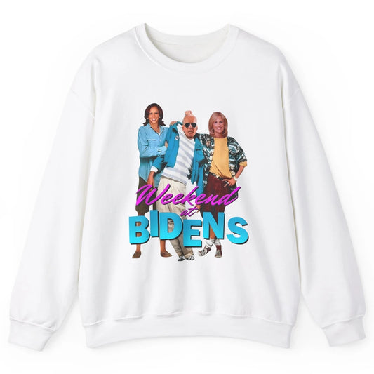 Weekend At Biden's Funny Joe Biden Anti Liberals Anti Biden Unisex Crewneck Sweatshirt