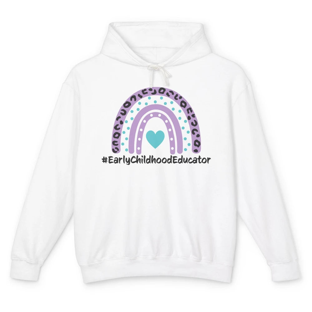 Headstart Teacher Early Childhood Educator Cute Rainbow Gift Unisex Lightweight Hoodie