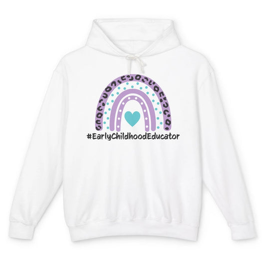 Headstart Teacher Early Childhood Educator Cute Rainbow Gift Unisex Lightweight Hoodie