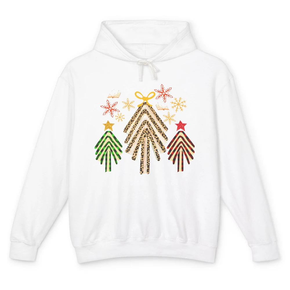 Books Christmas Tree Tis The Season To Be Reading Christmas Unisex Lightweight Hoodie