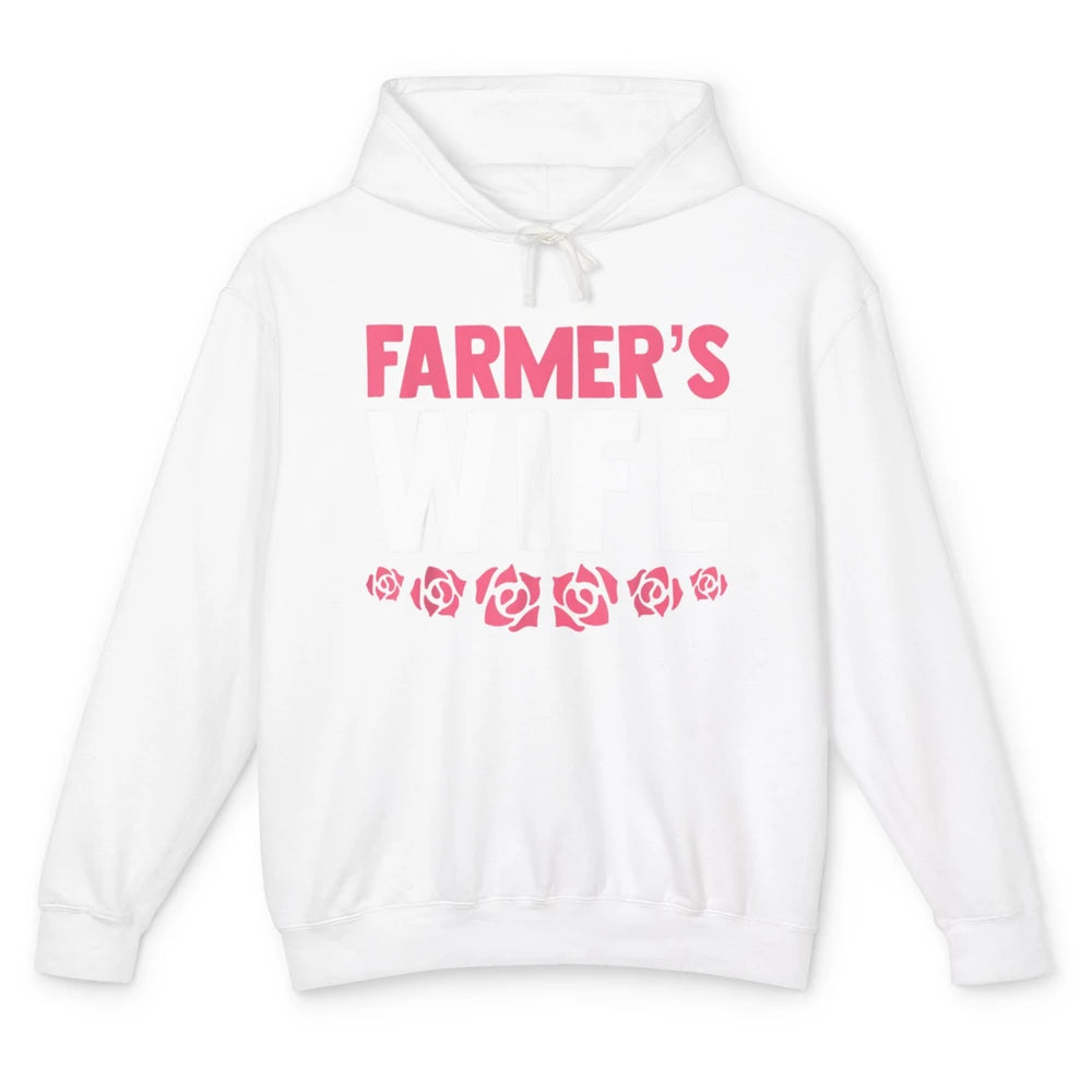 Retro Farmer Wife Funny Farm Lovers Farming Women Western Unisex Lightweight Hoodie