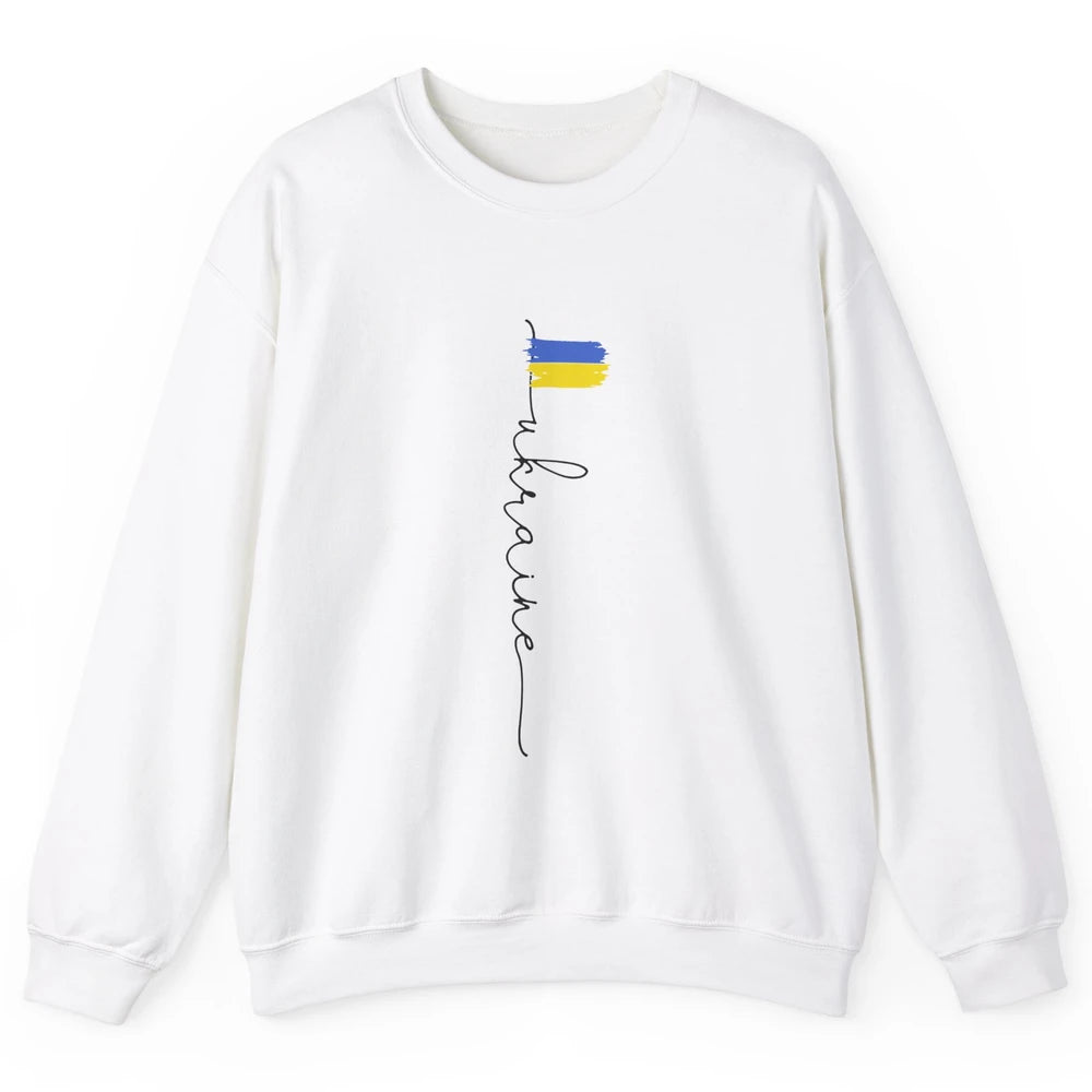 Ukraine Flag Support for Ukraine Ukraine Travel Lovers Gift Unisex Crewneck Sweatshirt