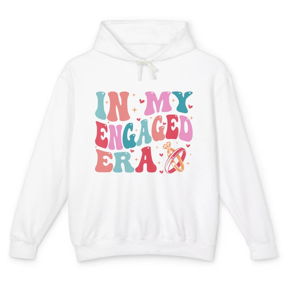 In My Engaged Era Boho Groovy Bridal Shower Party Wedding Unisex Lightweight Hoodie