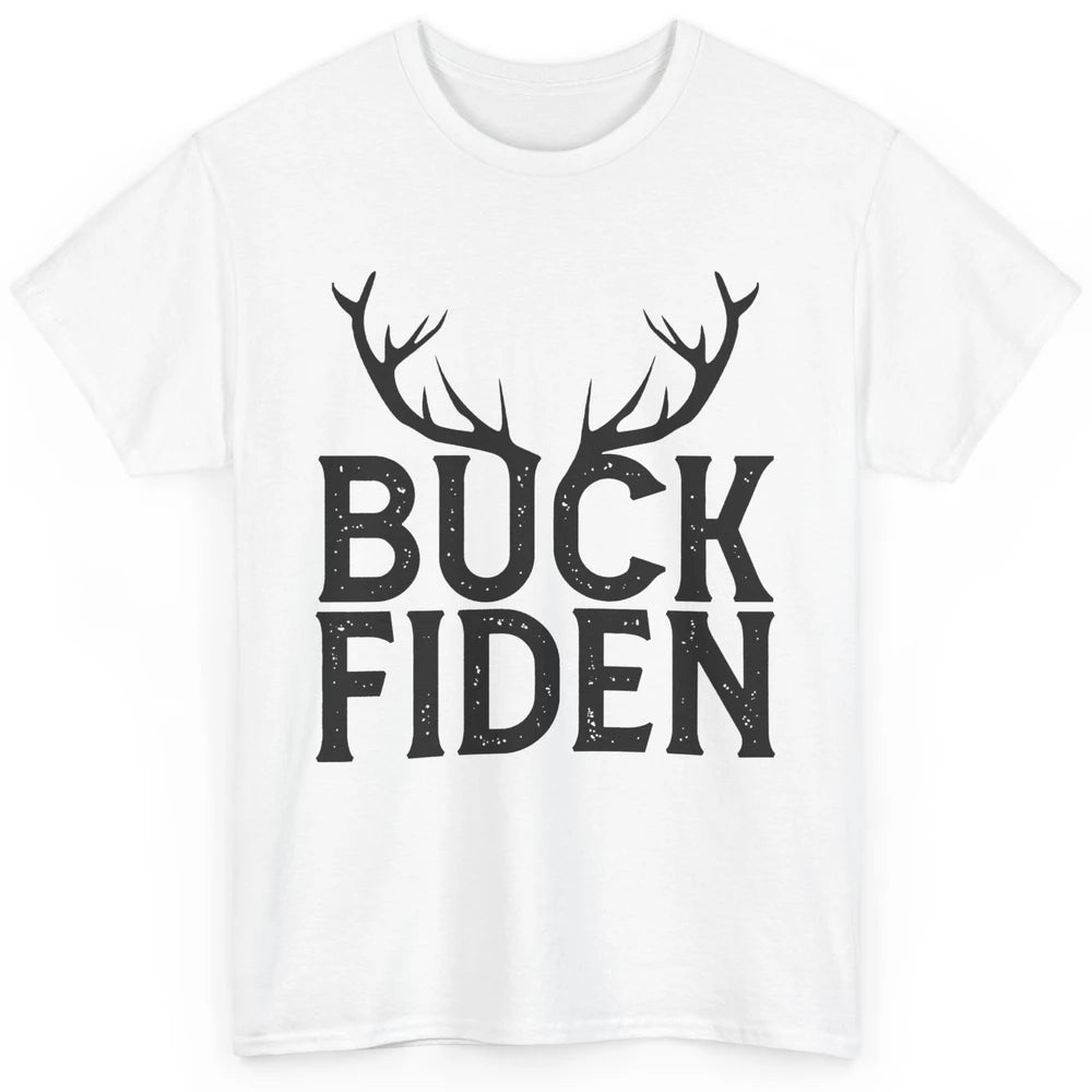 Funny Buck Fiden Deer I Will Not Comply Anti Biden Liberals Classic Unisex T-Shirt