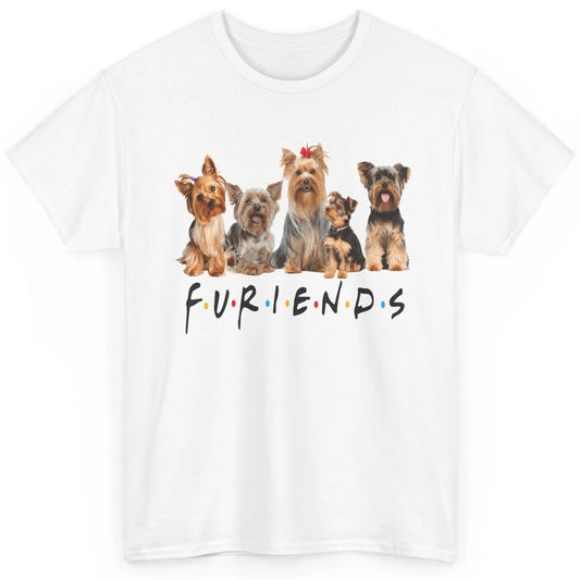 Cute Furiends Yorkie Terrier Dog Funny Puppy Owner Pet Lover Classic Unisex T-Shirt