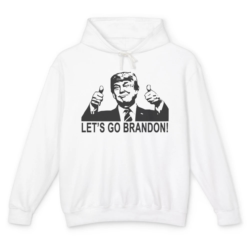 Funny Trump Let's Go Brandon Republican Anti Liberal Gift Unisex Lightweight Hoodie