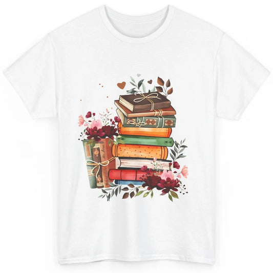 Books Floral Librarian Book Wildflower Bookworm Book Lovers Classic Unisex T-Shirt