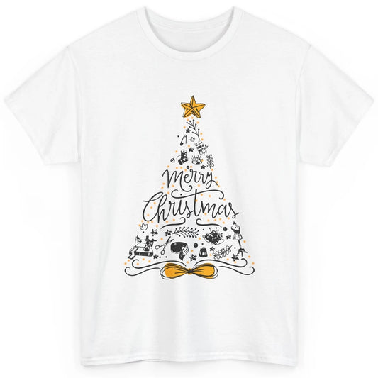 Funny Sewing Merry Christmas Tree Quilting Symbols Christmas Classic Unisex T-Shirt